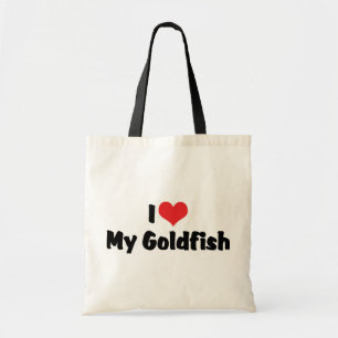 Jag älskar hjärta min guldfisk - Akvariefiskälskar Tygkasse