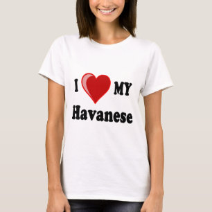 Jag älskar (hjärta) min Havanese hund Tee