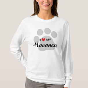 Jag älskar (hjärta) min Havanese hund Tröja