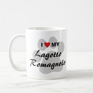 Jag älskar (hjärta) min Lagotto Romagnolo Kaffemugg