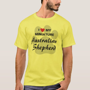 Jag älskar (hjärta) min miniatyraustralian t-shirt