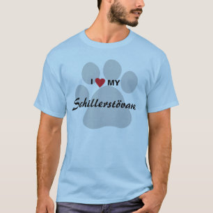 Jag älskar (hjärta) min Schillerstövare Tee Shirt