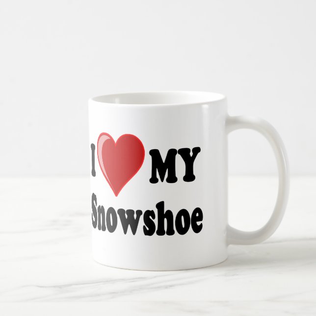 Jag älskar (hjärta) min Snowshoekatt Kaffemugg (Höger)