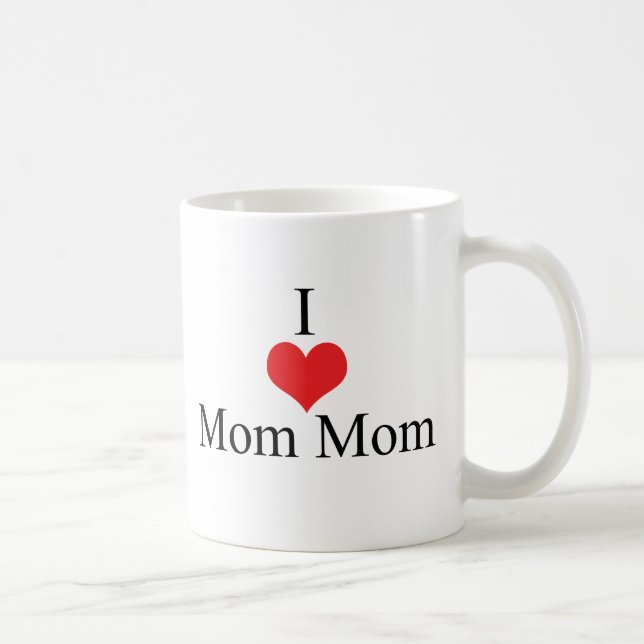 Jag älskar (hjärta) MomMom Kaffemugg (Höger)