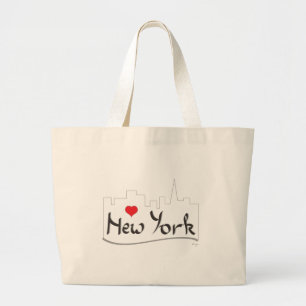 Jag älskar (hjärta) New York, New York Jumbo Tygkasse
