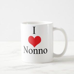 Jag älskar (hjärta) Nonno Kaffemugg