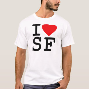 Jag älskar hjärta San Francisco Tee