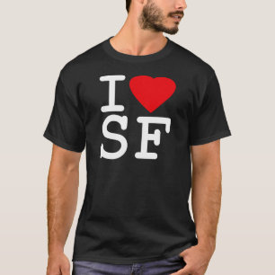 Jag älskar hjärta San Francisco Tee