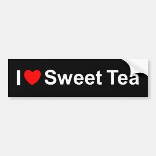 Jag älskar (hjärta) söt Tea Bildekal