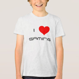 Jag älskar (Hjärta) Spelande Barn Spelare T Shirt