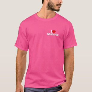 JAG ÄLSKAR HJÄRTA ST. MAARTEN SINT MAARTEN KARIBIE T SHIRT