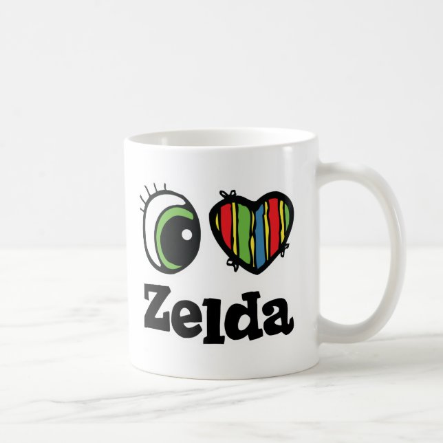 Jag älskar (Hjärta) Zelda Kaffemugg (Höger)