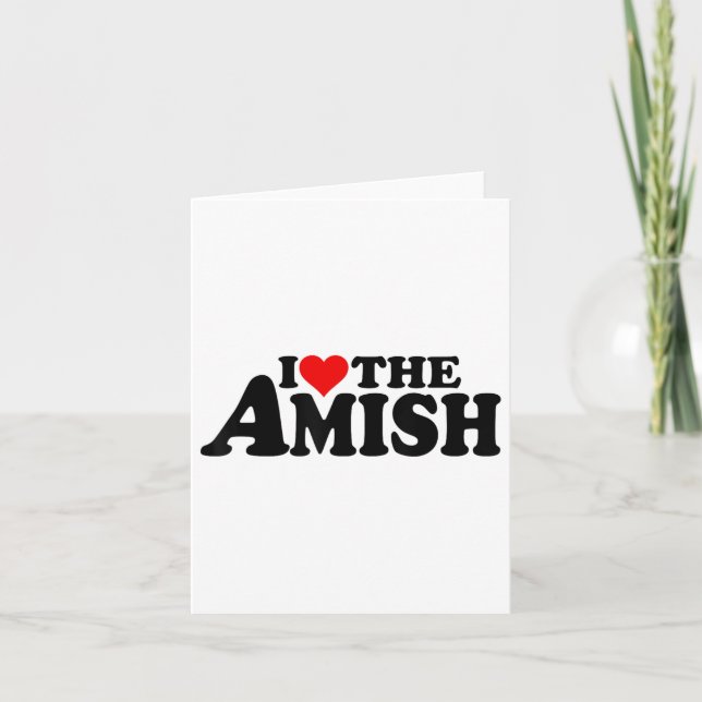 Jag älskar hjärtat de Amish _1  Kort (Framsida)