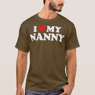 Jag älskar hjärtat min barnskötare  t shirt