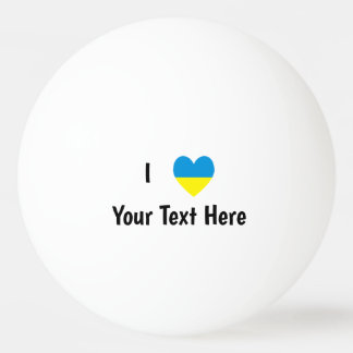 Jag älskar (Hjärtats ukrainska flagga) Personlig t Pingisboll