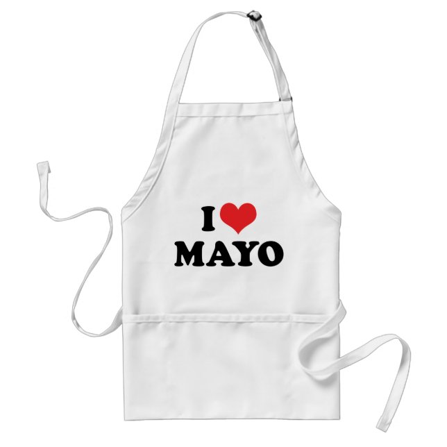 Jag älskar hjärtmayo - Mayonnaise Älskare Förkläde (Framsidan)