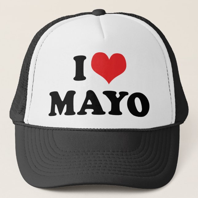 Jag älskar hjärtmayo - Mayonnaise Älskare Keps (Framsida)