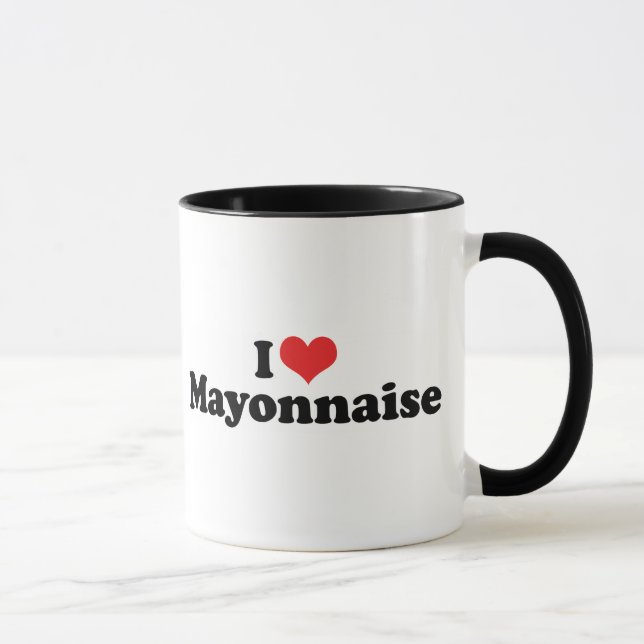 Jag älskar hjärtmayo - Mayonnaise Älskare Mugg (Höger)