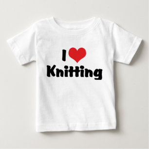 Jag älskar hjärtstickning t-shirt