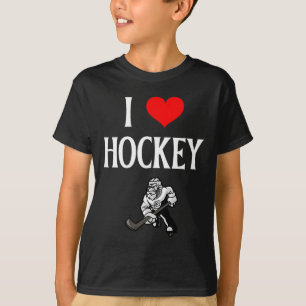 Jag älskar hockey jag älskar hockey rolig ishockey t shirt