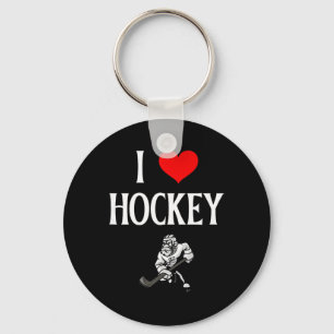 Jag älskar hockey jag hjärta hockey rolig ishockey nyckelring