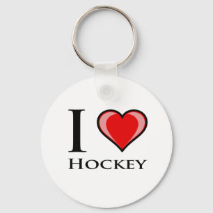 Jag älskar hockey nyckelring