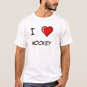 Jag älskar hockey tee shirt