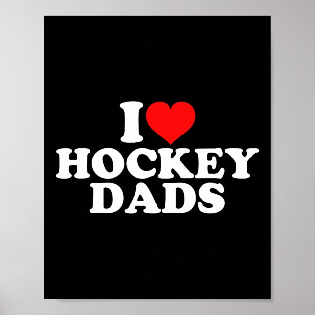 Jag älskar hockeypappor  poster (Framsidan)
