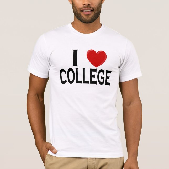 Jag älskar högskolan t shirt (Framsida)