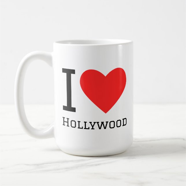 Jag älskar Hollywood  Kaffemugg (Vänster)
