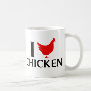 Jag älskar höna kaffemugg