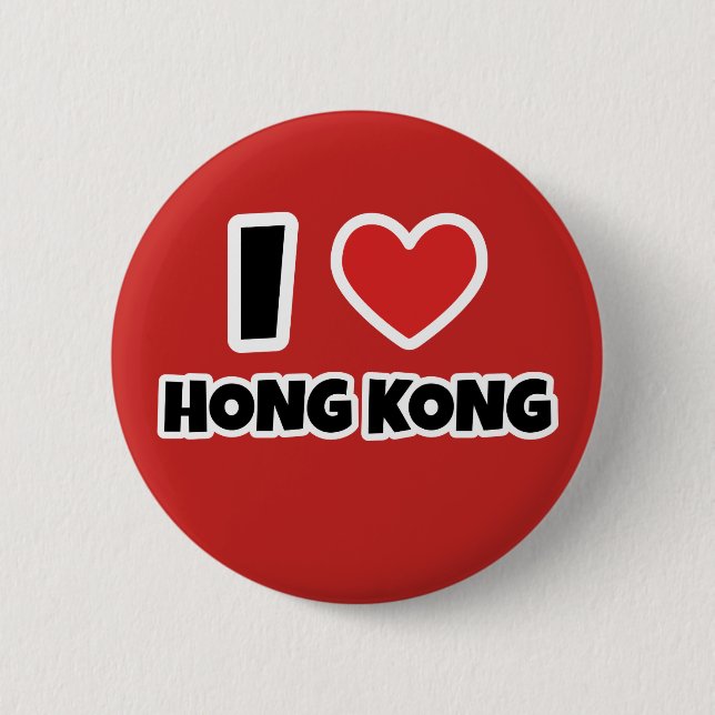 Jag älskar Hong Kong Knapp (Framsida)