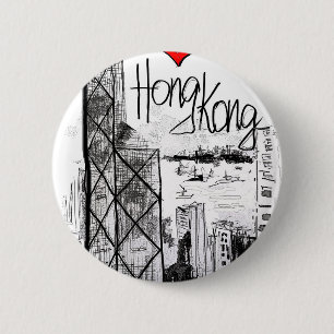 Jag älskar Hong Kong Knapp