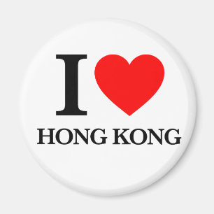 Jag älskar Hong Kong Magnet