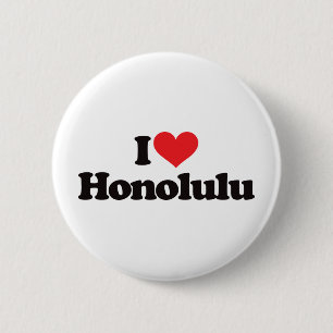 Jag älskar Honolulu Knapp