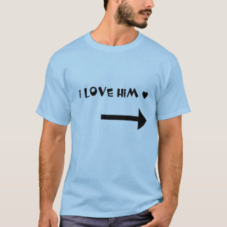 Jag älskar honom - koppla ihop skjortan tee shirt