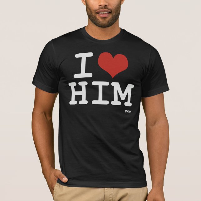JAG ÄLSKAR HONOM - vit T Shirt (Framsida)