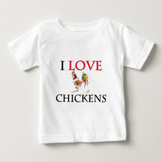 Jag älskar hönor tee shirt (Framsida)