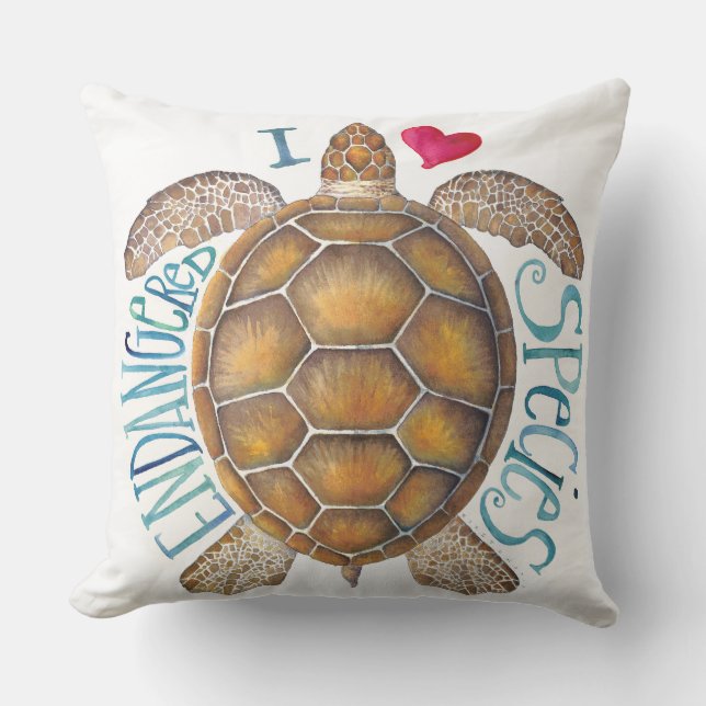 Jag älskar hotade arter kudder kudde (Framsida)