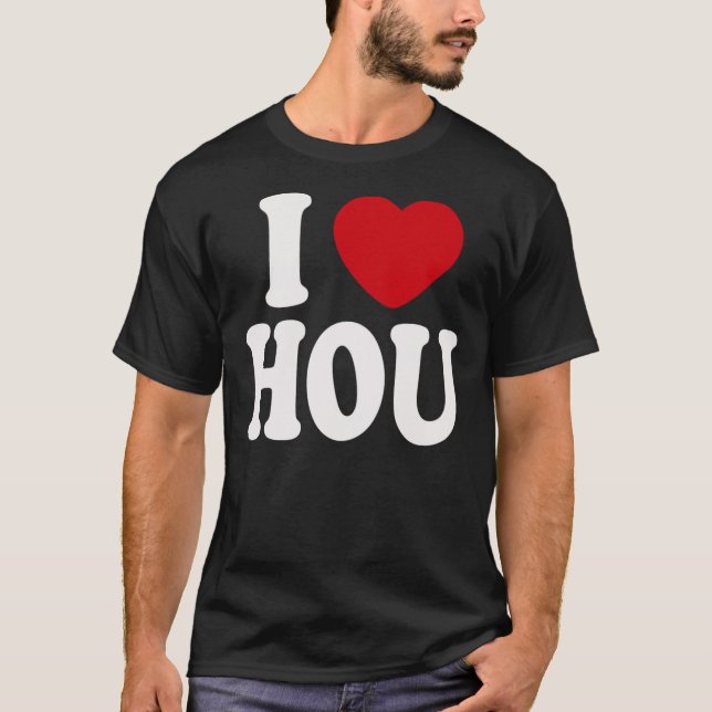 Jag älskar HOU Tee Shirt (Framsida)