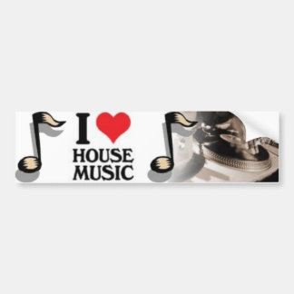Jag älskar housemusik bildekal