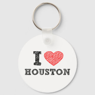 Jag älskar Houston Nyckelring