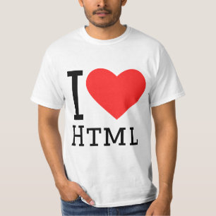 Jag älskar html t shirt