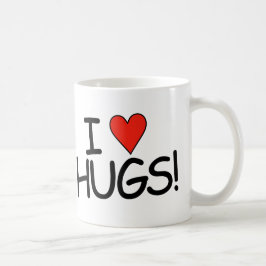 Jag älskar Hugs Mug Kaffemugg
