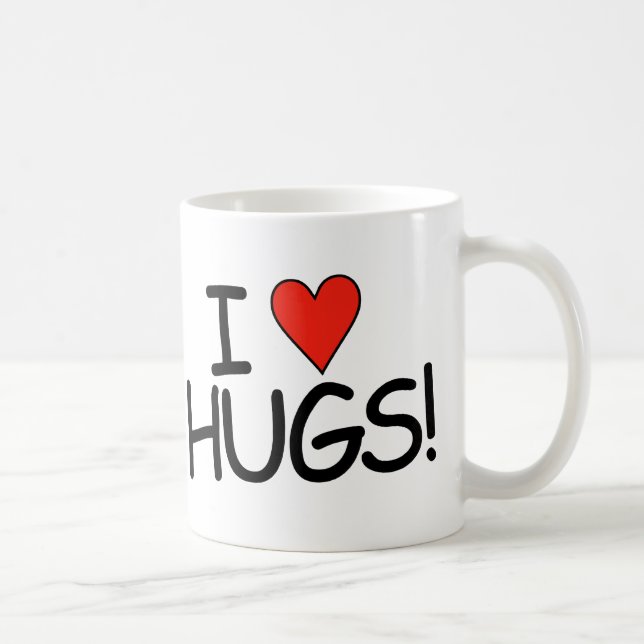 Jag älskar Hugs Mug Kaffemugg (Höger)