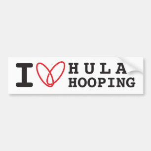 Jag älskar Hula Hooping dekal