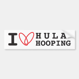 Jag älskar Hula Hooping dekal