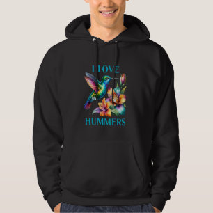 Jag älskar Hummer Hummingbird Hoodie