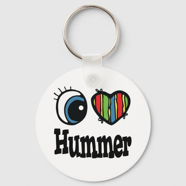 Jag älskar Hummer Nyckelring (Framsida)