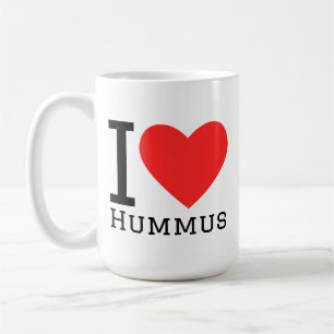 Jag älskar hummus kaffemugg